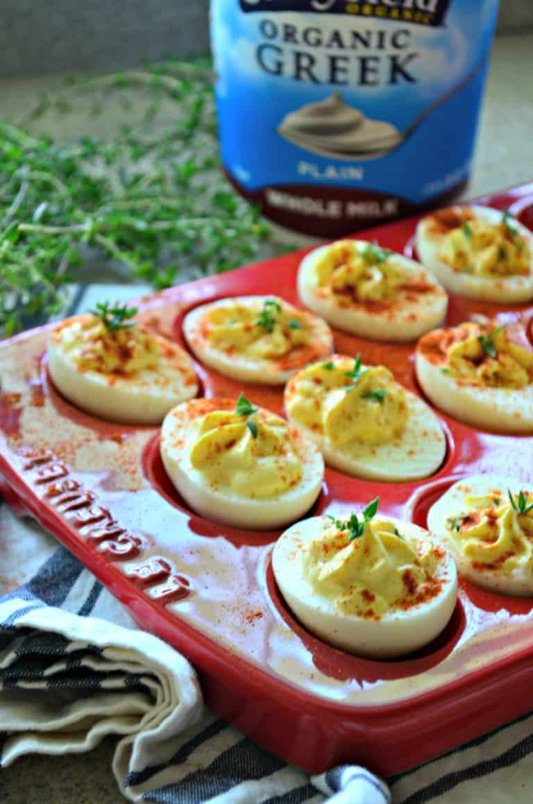 Greek Yogurt Deviled Eggs Katie's Cucina