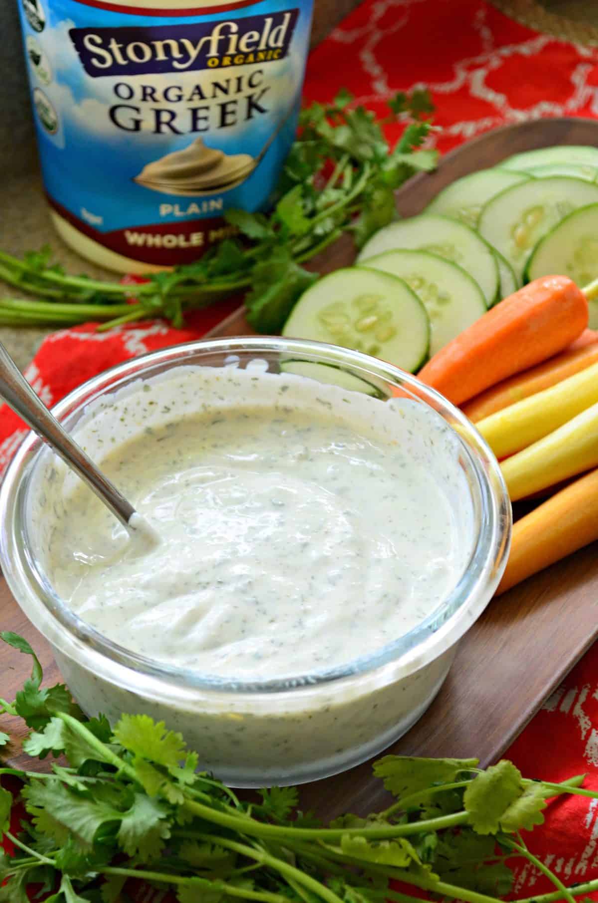 Greek Yogurt Ranch Dip Katie S Cucina