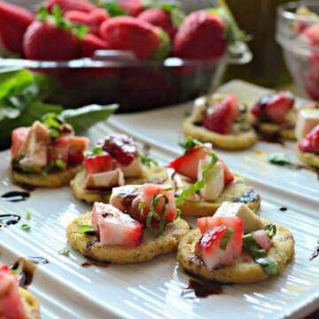 Strawberry Mozzarella Bruschetta