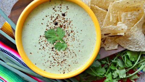 Cilantro Lime Yogurt Dip Katie S Cucina