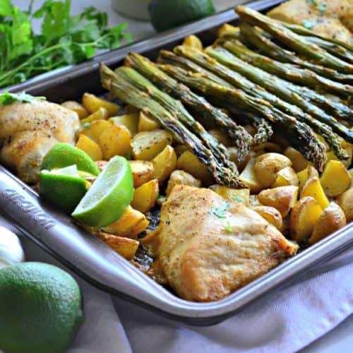 Sheet Pan Cilantro Lime Chicken Dinner