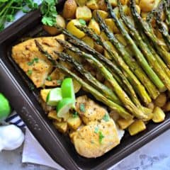 Sheet Pan Cilantro Lime Chicken Dinner