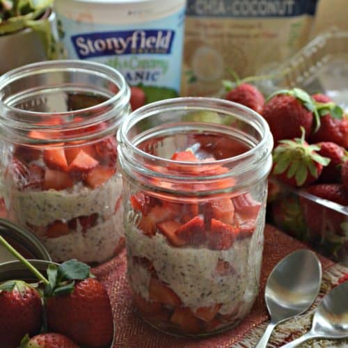 Strawberry Cheesecake Overnight Oats - Katie's Cucina