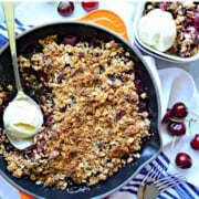 Dairy-Free Skillet Cherry Crisp