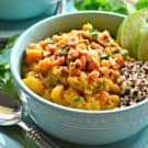 Lentil Pumpkin Curry Quinoa Bowls