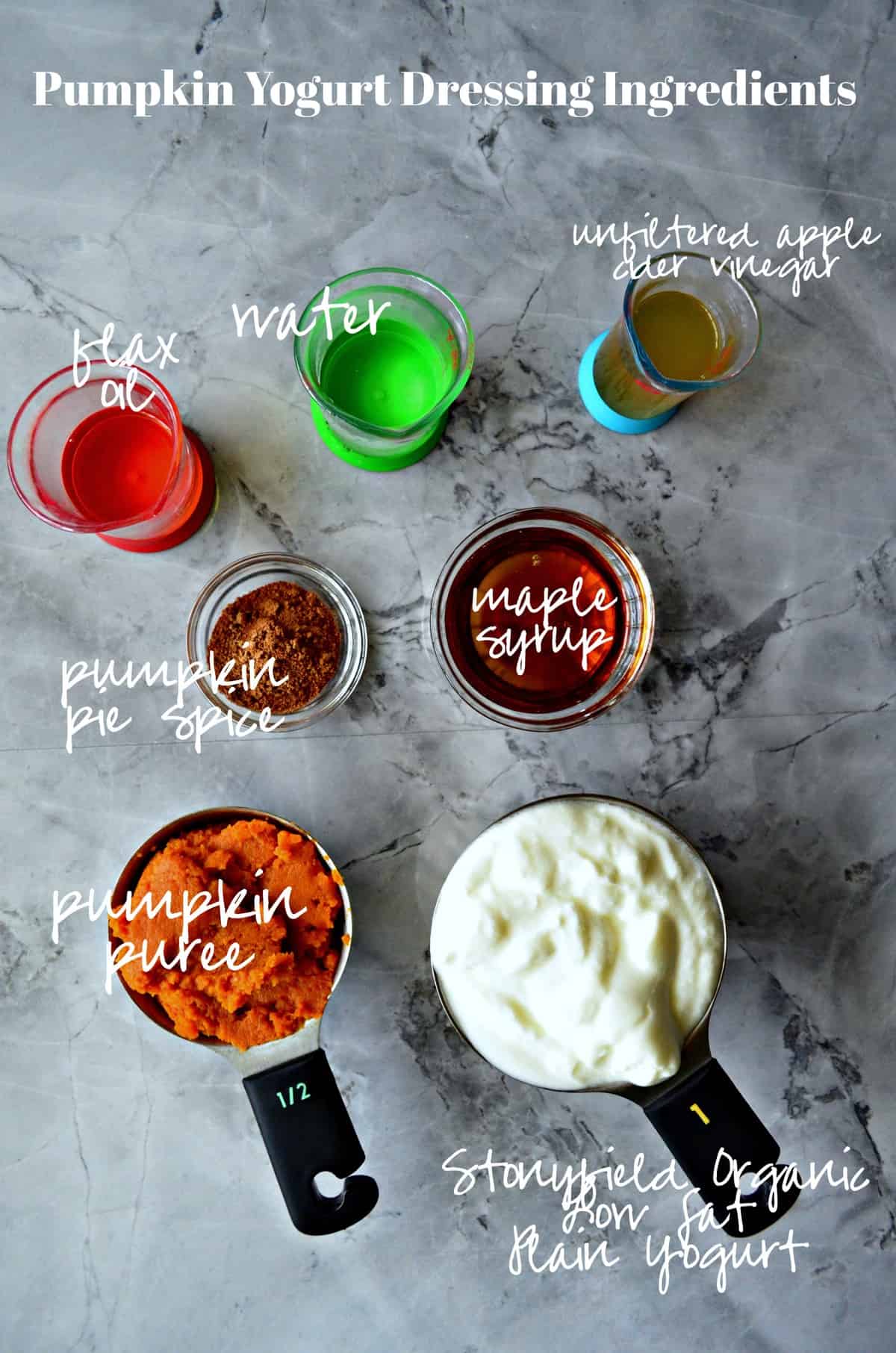 Pumpkin Yogurt Dressing Ingredients