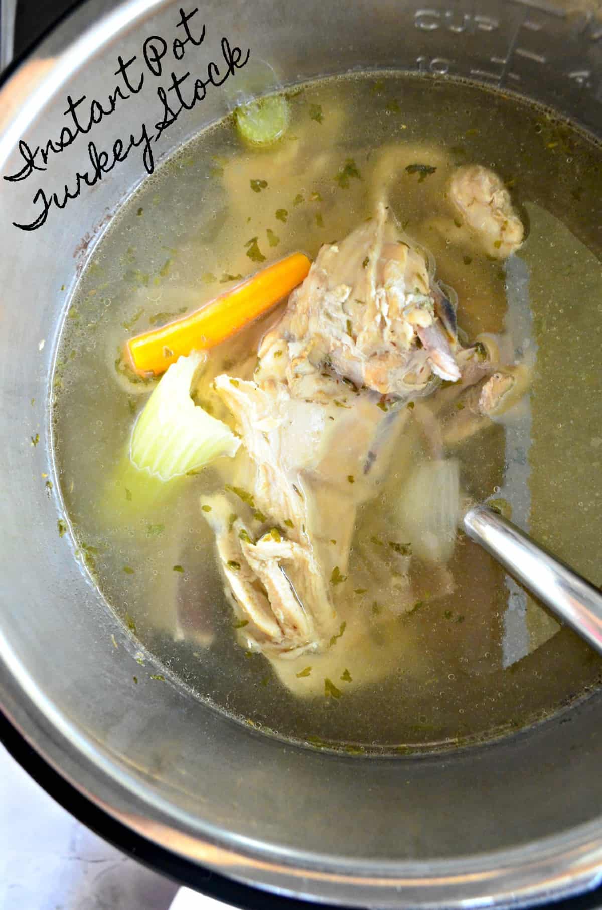 Instant Pot Turkey Stock