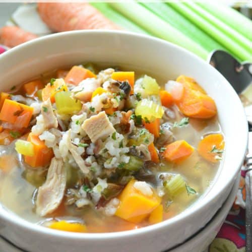 Instant Pot Turkey & Wild Rice Soup