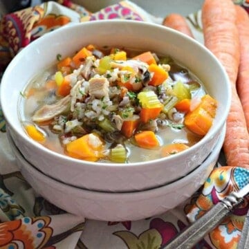 Instant Pot Turkey & Wild Rice Soup