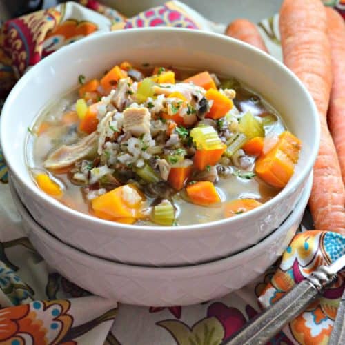 Instant Pot Turkey & Wild Rice Soup