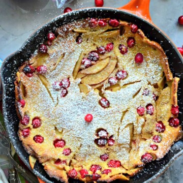 Cranberry Apple Yogurt Dutch Baby