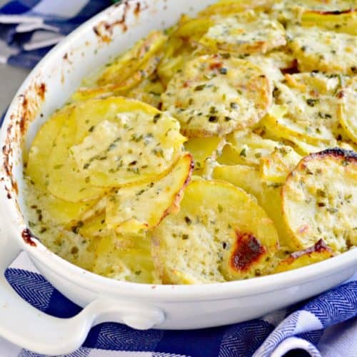 Double Cream Scalloped Potatoes