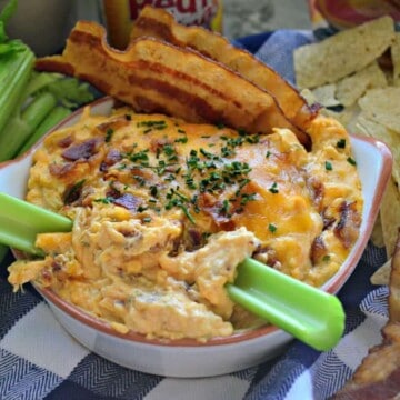 Bacon & Chive Buffalo Chicken Dip