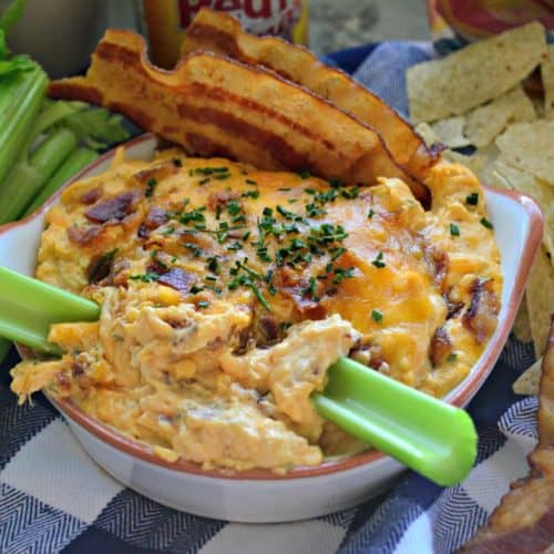 Bacon & Chive Buffalo Chicken Dip