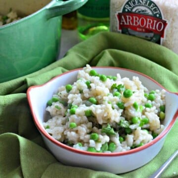 Baked Risotto with Green Peas