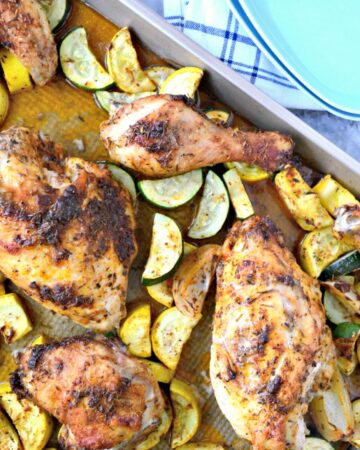 Sheet Pan Chicken and Squash dinner