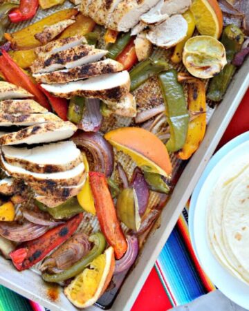 Sheet Pan Citrus Chicken Fajitas