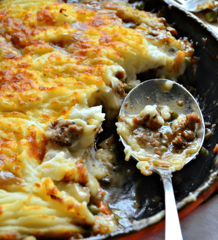 Skillet Turkey-Bacon Shepherds Pie