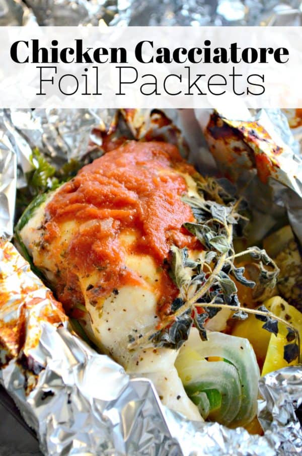 Chicken Cacciatore Foil Packets - Katie's Cucina