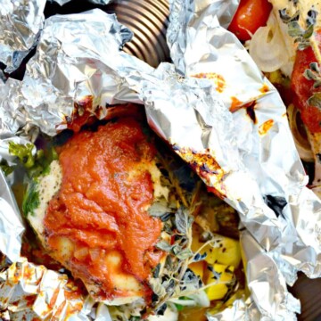 Chicken Cacciatore Foil Packets