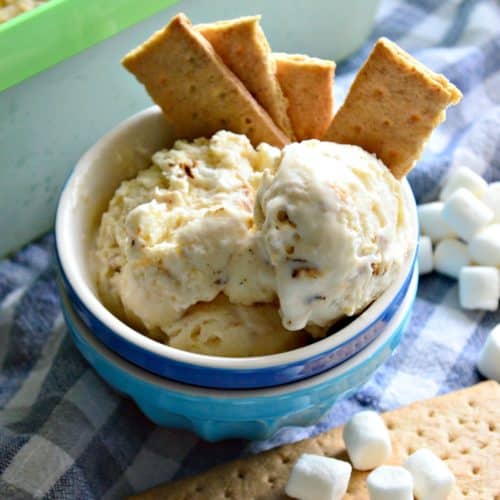 No-Churn Toasted Marshmallow Ice Cream Dessert Recipe