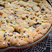 Halloween Candy Skillet Cookie