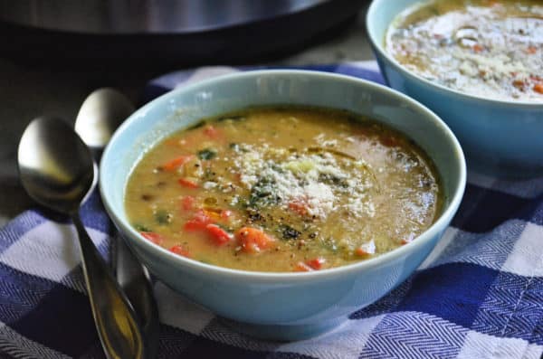 Instant Pot Italian Vegetable Lentil Soup