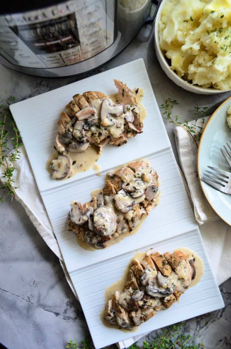 Instant Pot Turkey Tenderloin with Mushroom Gravy Katie's Cucina