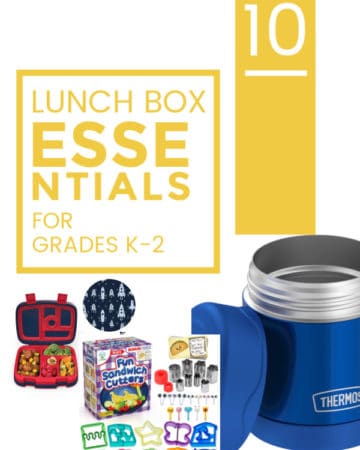 Title page of 10 Lunch Box Essentials for Grades K-2