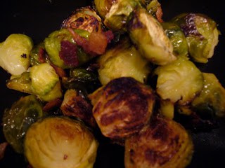 Roasted Brussel Sprouts with Bacon