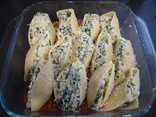 Spinach & Zucchini Stuffed Shells