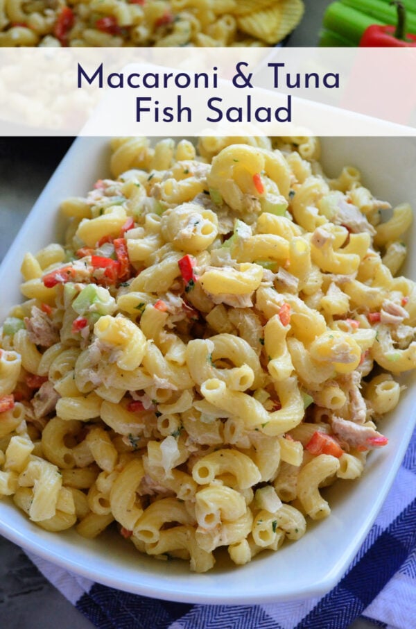 Macaroni and Tuna Fish Salad - A delightful and colorful dish