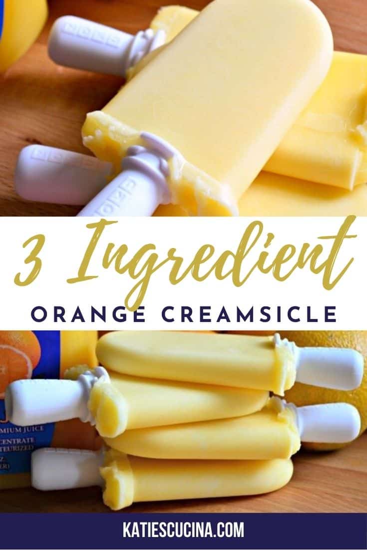 3Ingredient Orange Creamsicle Yogurt Pops