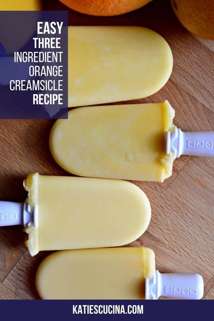 3Ingredient Orange Creamsicle Yogurt Pops