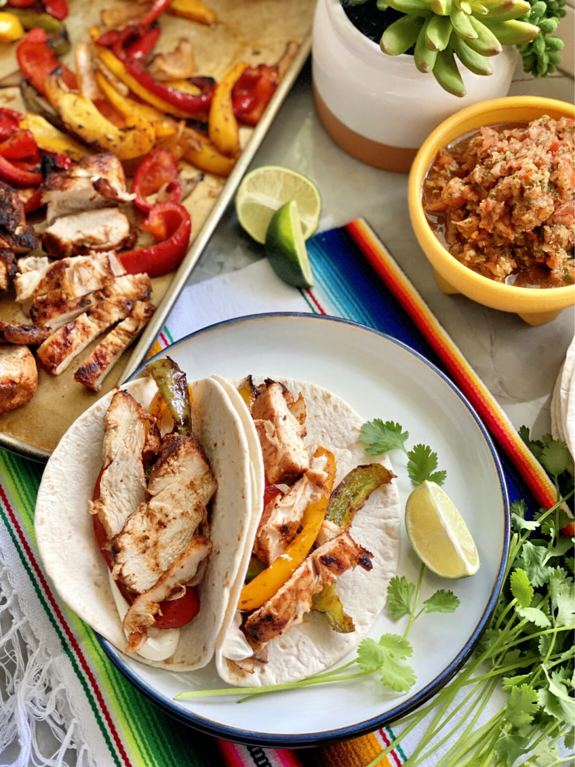 Grilled Chicken Fajitas