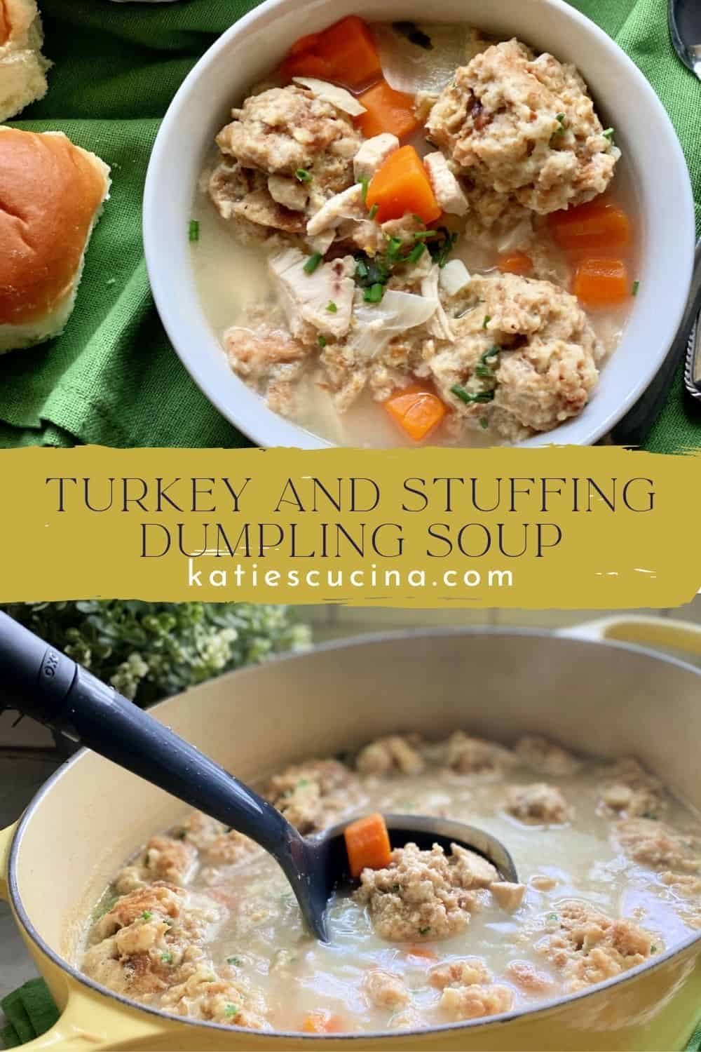 Turkey & Stuffing Dumpling Soup