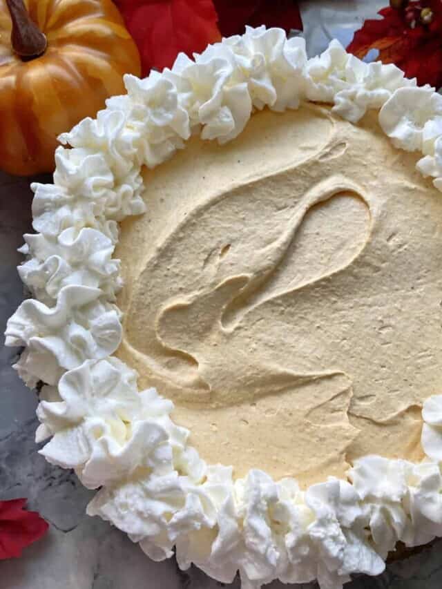 No Bake Pumpkin Cheesecake