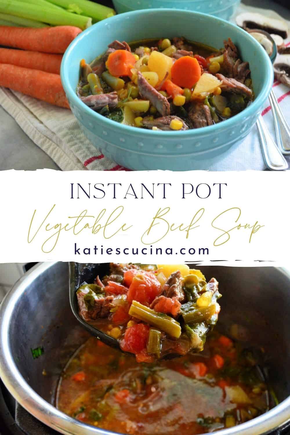 Instant Pot Vegetable Beef Soup Katie's Cucina