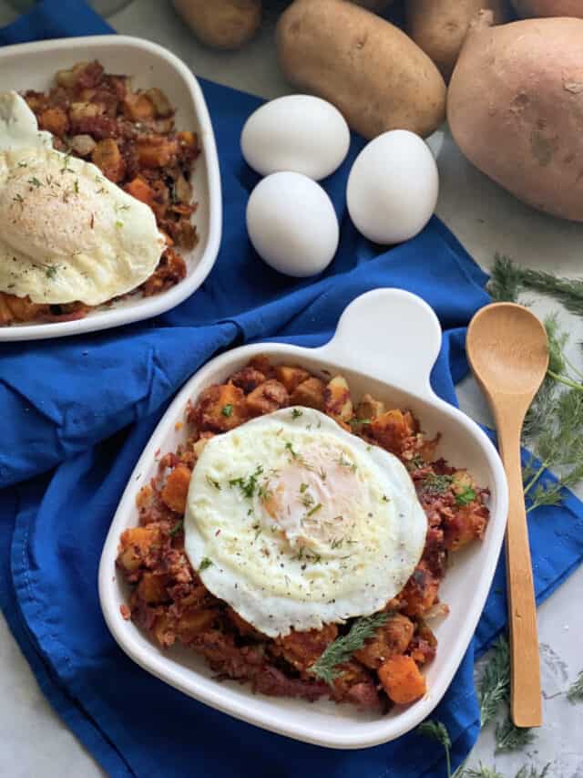 Sweet Potato Corned Beef Hash