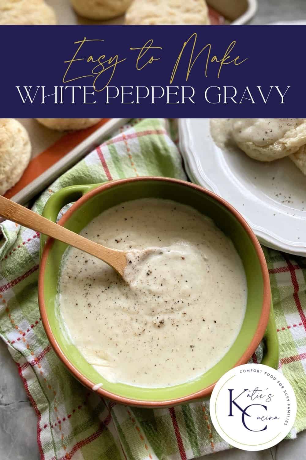 Homemade White Gravy Katie's Cucina