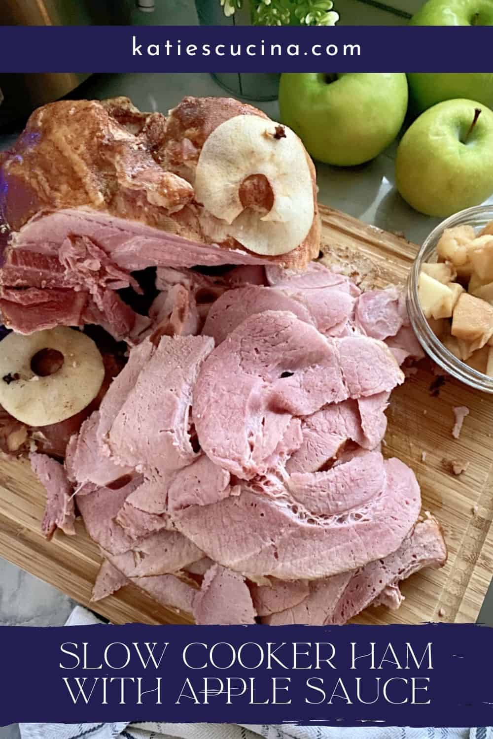 Slow Cooker Ham with Apple Sauce