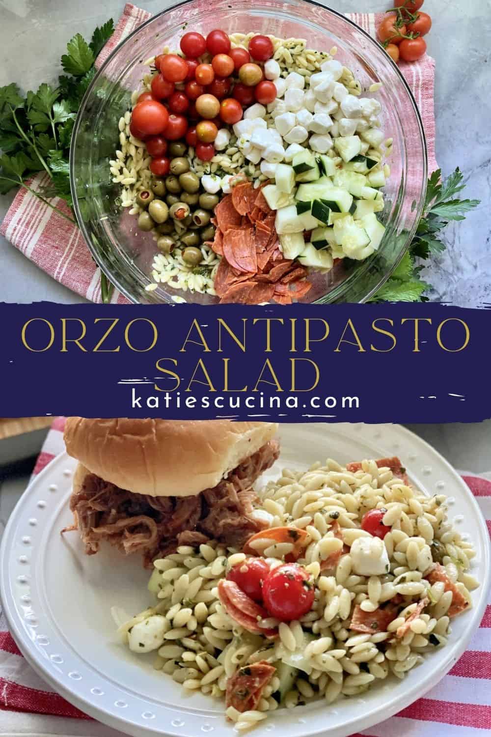 Orzo Pasta Salad Katie's Cucina