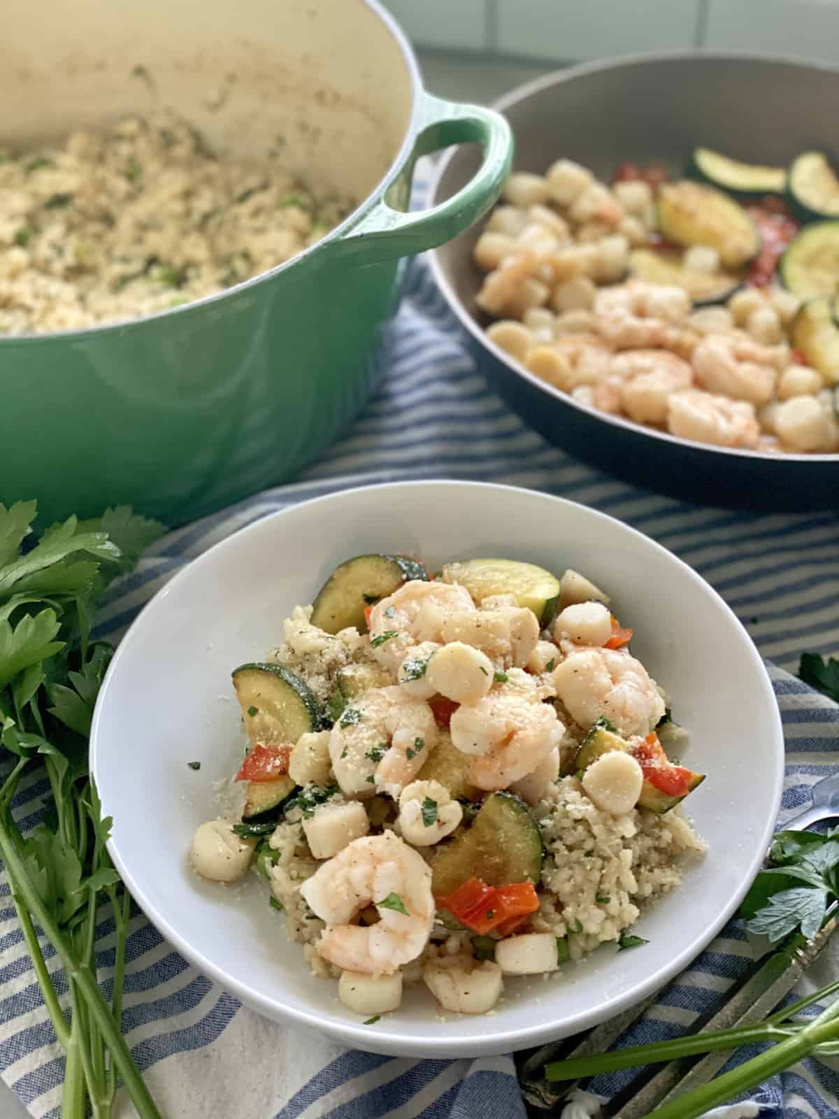 Shrimp and Scallop Risotto - Katie's Cucina