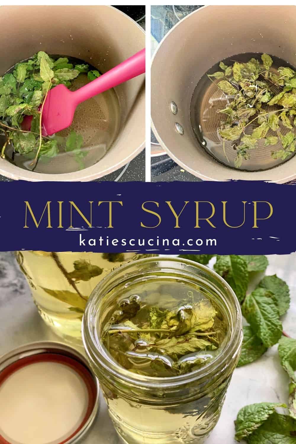 Mint Simple Syrup Katie's Cucina