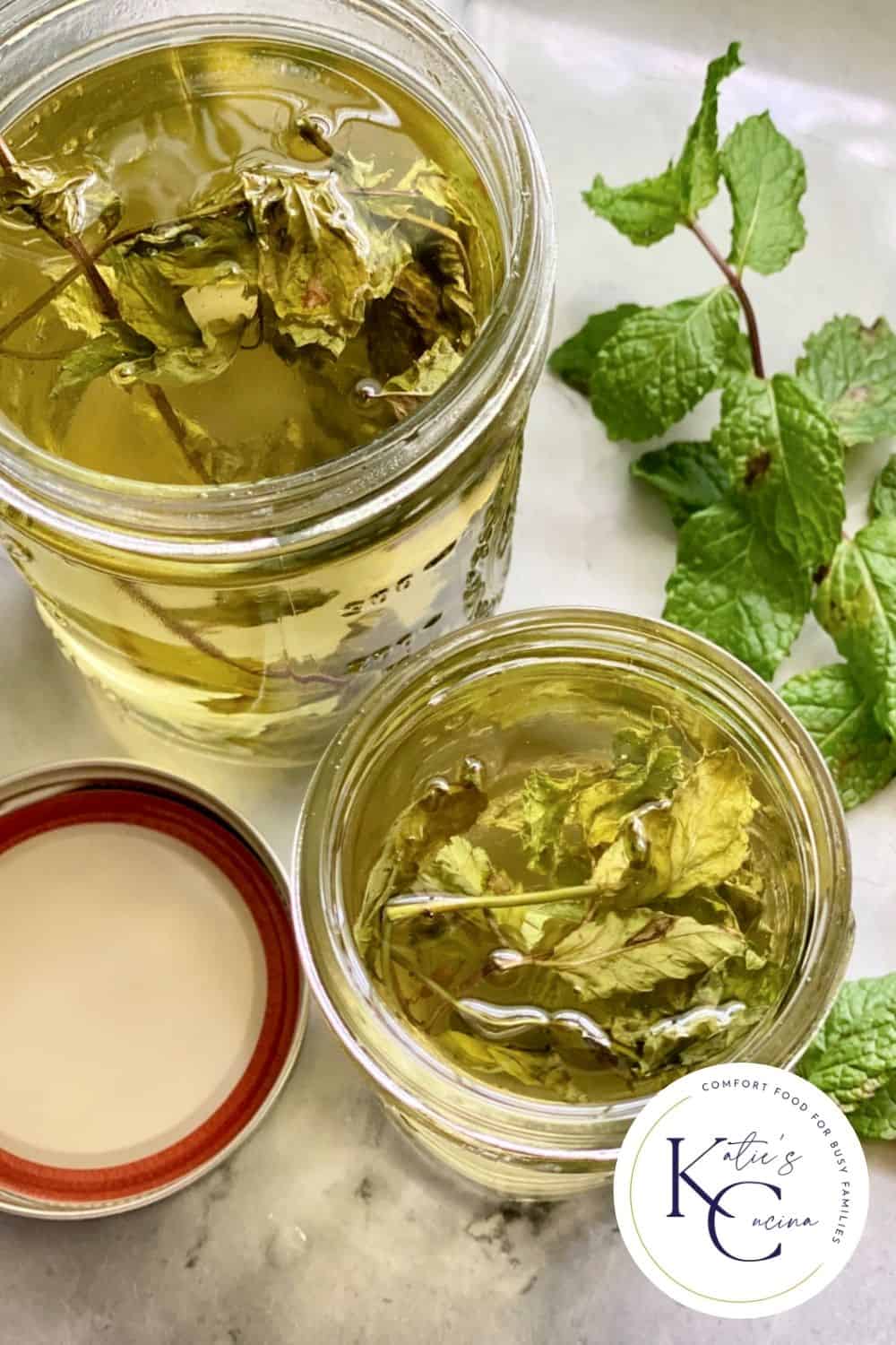 Mint Simple Syrup Katie's Cucina