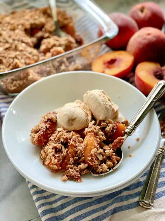 Gluten Free Peach Crisp
