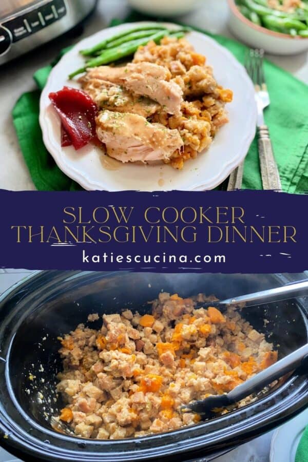 Crockpot Turkey and Stuffing - Katie's Cucina