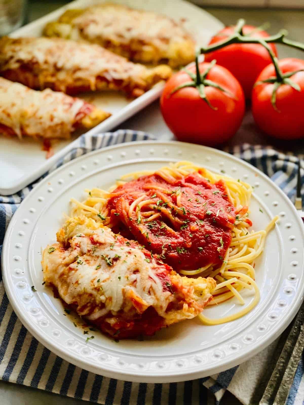 Eggplant Slices Chicken Parmesan Crispy Air Fryer Eggplant