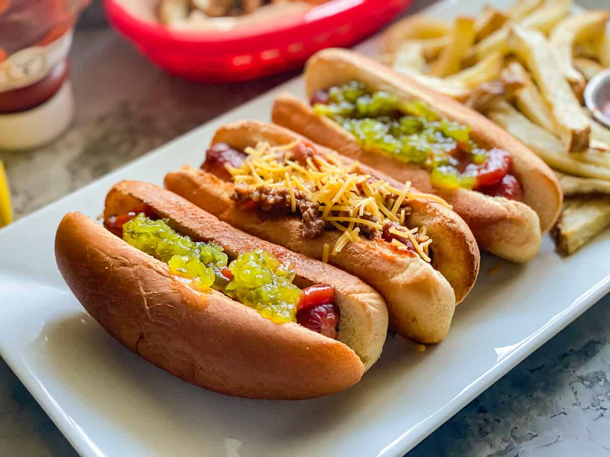 Perfect Air Fryer Hot Dogs - The Recipe Rebel